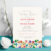 Invitation Réception de mariage de prés mauve de moutarde de