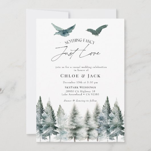Invitation Réception De Mariage décontractée (Devant)