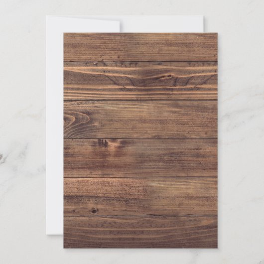 Invitation Réception de mariage décontractée en plein air Bar (Dos)