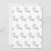 Invitation Réception de mariage décontractée Fiançailles inti (Dos)