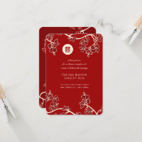 Réception de mariage double Xi de Red Peach Blosso