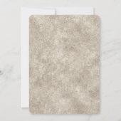 Invitation Réception de mariage du soir avec bordure argent e (Dos)