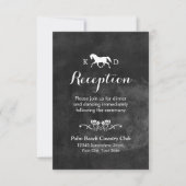 Invitation Réception de mariage élégant pour chevaux (Devant)