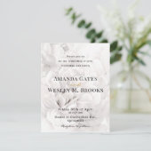 Invitation Réception de mariage élégante à la verdure florale (Debout devant)