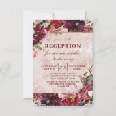 Invitation Réception de mariage élégante Alice au pays des me (Devant)