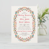 Invitation Réception de mariage élégante et romantique modern (Debout devant)