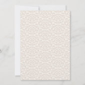 Invitation Réception de mariage élégante et romantique modern (Dos)