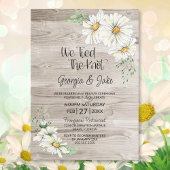 Invitation Réception de mariage en bois de grange rustique av
