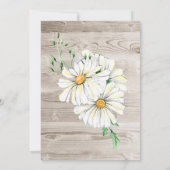 Invitation Réception de mariage en bois rustique de grange av (Dos)