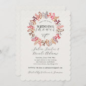 Invitation Réception de mariage en feuilles d'Eucalyptus bota (Devant / Derrière)