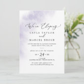 Invitation Réception de Mariage en Lavis d'Aquarelle | Mariag (Debout devant)