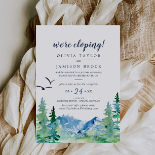 Invitation Réception de Mariage en Montagne Rocky