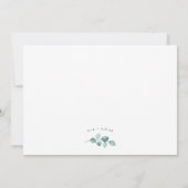 Invitation Réception de mariage en plein air uniquement (Dos)