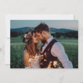 Invitation Réception de mariage et une vie heureuse à jamais (Dos)