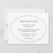 Invitation Réception de mariage *Étiquette privé* (Devant)