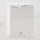 Invitation Réception de mariage étoile de mer d'Ocean Beach u (Dos)