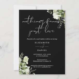Invitation Réception de mariage évasion florale de verdure