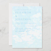 Invitation Réception de mariage faite au ciel (Devant)
