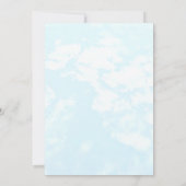 Invitation Réception de mariage faite au ciel (Dos)