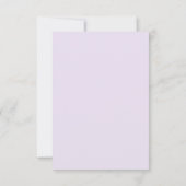 Invitation Réception de mariage | Fleur de lavande à l'aquare (Dos)