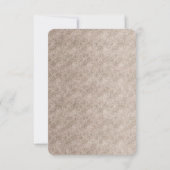 Invitation Réception de mariage floral blanc vintage Cherish (Dos)