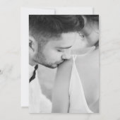 Invitation Réception de mariage formelle avec photo de monogr (Dos)