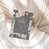 Invitation Réception de mariage géométrique classique Rose gr