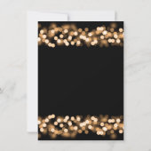 Invitation Réception de mariage Gold Hollywood Glamour (Dos)