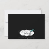 Invitation Réception de mariage gothique de Purple Raven (Dos)