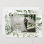 Invitation Réception de mariage Greenery Happily Ever After I (Dos)