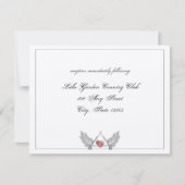 Invitation Réception de mariage Guarded Heart (Devant)