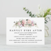 Invitation Réception de mariage : heureux pour toujours (Debout devant)
