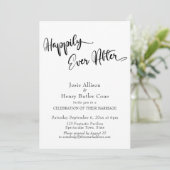 Invitation Réception de mariage : Ils vécurent heureux et eur (Debout devant)