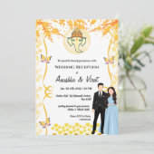 Invitation Réception de mariage indienne (Debout devant)