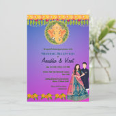 Invitation Réception de mariage indienne (Debout devant)
