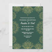 Invitation Réception de mariage indienne (Devant)