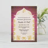 Invitation Réception de mariage indienne (Debout devant)