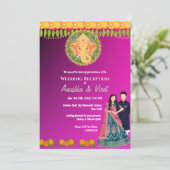 Invitation Réception de mariage indienne (Debout devant)
