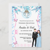 Invitation Réception de mariage indienne (Devant)