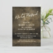 Invitation Réception de mariage industrielle Nous sommes mari (Debout devant)