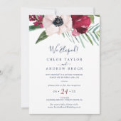 Invitation Réception de mariage intime Brise Tropicale (Devant)