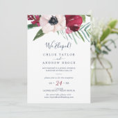 Invitation Réception de mariage intime Brise Tropicale (Debout devant)