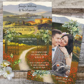 Invitation Réception de Mariage Italien Romantique Photo Pers