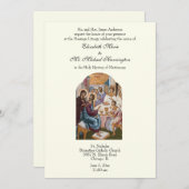 Invitation Réception de mariage ivoirien catholique byzantine (Devant / Derrière)