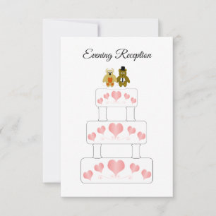 Invitation Réception de mariage mariage Conception de gâteaux