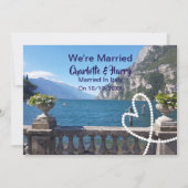 Invitation Réception De Mariage Marié En Italie (Devant)