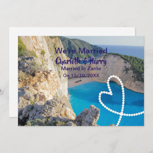 Invitation Réception De Mariage Mariée À Zante