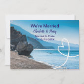 Invitation Réception De Mariage Mariée En Crète (Devant)