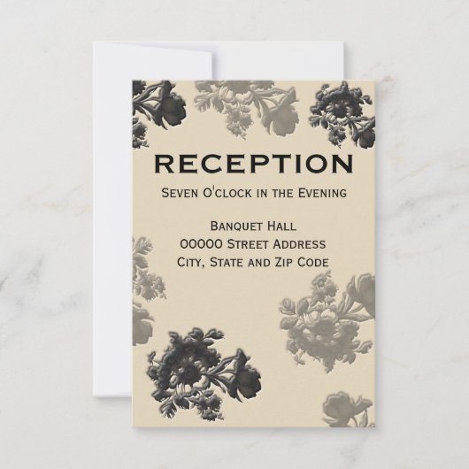 Invitation Réception de mariage Masala Flora (Devant)