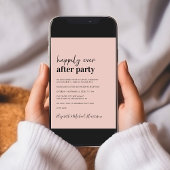 Invitation Réception de mariage minimal moderne photo QR Code